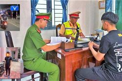 Con 17 tuổi 'diễn xiếc' khi lái xe mô tô, bố bị công an xử phạt