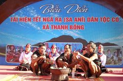 Quảng Ngãi: Tái hiện Tết Ngã rạ, lan tỏa giá trị di sản đồng bào Co