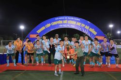 Từng suýt sẩy chân vòng bảng, Thái Huy Bảo đăng quang Giải bóng đá truyền thống tranh Cup Chuyên đề Công an TP Đà Nẵng