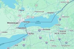 Google Maps đổi tên hồ Ontario thành 'hồ Mỹ'