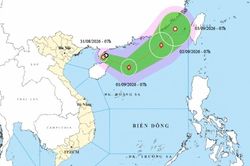 Áp thấp nhiệt đới trên khu vực bán đảo Lôi Châu (Trung Quốc) có khả năng mạnh thành bão tại Bắc Biển Đông