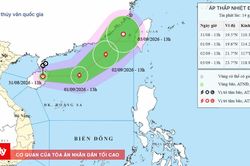 Áp thấp nhiệt đới có thể thành bão cấp 8 trên Biển Đông