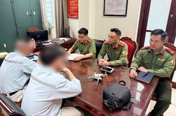 Công an phát hiện flycam bay trái phép cách sân bay Nội Bài 4,5km