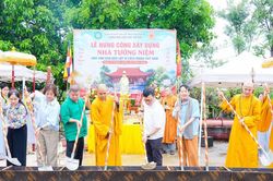 Lễ Hưng công xây dựng Nhà Tưởng niệm Liệt sĩ nhà báo tại Nghệ An