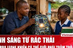 Nhà sáng chế Sierra Leone làm cặp phát sáng từ rác thải tái chế