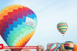 Khinh khí cầu lớn nhất Việt Nam tạo điểm nhấn tại Cà Mau