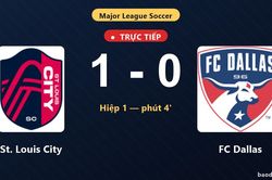 TRỰC TIẾPTrực tiếp St. Louis City vs FC Dallas: St. Louis City mở tỷ số