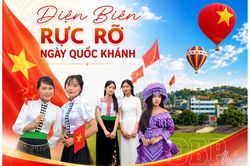 Điện Biên rực rỡ ngày Quốc khánh