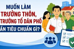 Infographic Muốn làm trưởng thôn, tổ trưởng tổ dân phố cần tiêu chuẩn gì?