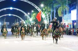 Tập luyện sẵn sàng cho chương trình biểu diễn kỵ binh