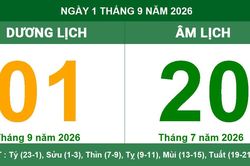 Lịch Âm Dương ngày 01/09/2026: Chi tiết giờ hoàng đạo và hướng xuất hành mang lại may mắn