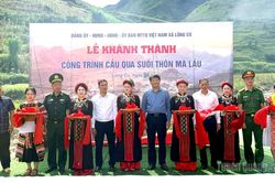 Khánh thành cầu suối Sửu kết nối tuyến đường liên thôn Ma Lé đi thôn Má Lầu A, Má Lầu B, xã Lũng Cú