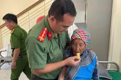 Kịp thời tìm kiếm, đưa cụ bà 81 tuổi bị ngã trên nương về nhà