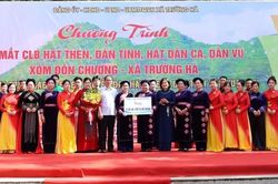 Ra mắt Câu lạc bộ hát Then, đàn tính xóm Đôn Chương, xã Trường Hà