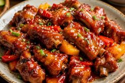 Có một bước mẹ luôn làm trước khi xào sườn, nhờ vậy thịt mềm mà sốt bám óng từng miếng