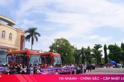 Khởi hành 3 'chuyến xe 0 đồng', hỗ trợ đưa sinh viên Hà Tĩnh ra Hà Nội