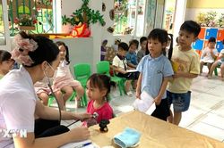 Cập nhật kết quả kiểm tra sức khỏe học sinh lên Cổng dữ liệu của Bộ Y tế