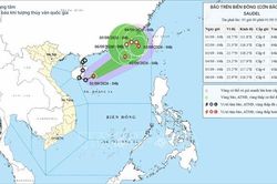 Bão số 5 giữ nguyên cường độ, di chuyển nhanh trên vùng biển phía Tây khu vực Bắc Biển Đông