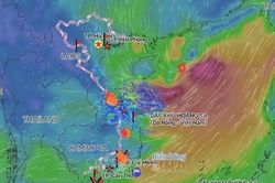 Bão số 5 không thay đổi cường độ, hướng về vùng biển phía Đông Bắc khu vực Bắc Biển Đông