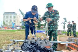 Cận cảnh trận địa pháo hoa chào mừng Quốc khánh 2/9 tại Sầm Sơn