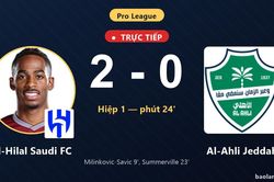 TRỰC TIẾPTrực tiếp Al-Hilal Saudi FC vs Al-Ahli Jeddah: Al-Hilal Saudi FC nhân đôi cách biệt
