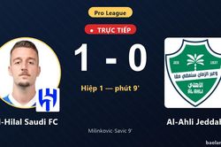 TRỰC TIẾPTrực tiếp Al-Hilal Saudi FC vs Al-Ahli Jeddah: Al-Hilal Saudi FC mở tỷ số