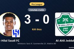 Thắng đậm Al-Ahli Jeddah 3-0, Al-Hilal Saudi FC áp sát ngôi đầu Pro League