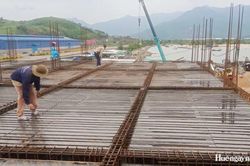 Tăng tốc thi công trên công trình bến cảng Chân Mây