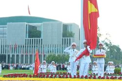Lễ thượng cờ trên quảng trường Ba Đình