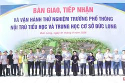 Vận hành thử nghiệm Trường Phổ thông nội trú Tiểu học và THCS Đức Long
