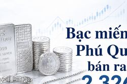 Bạc miếng Phú Quý bán ra 2,326 triệu đồng/lượng