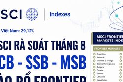 Kỳ rà soát MSCI tháng 8 có hiệu lực: ACB, SSB, MSB vào rổ Frontier Markets