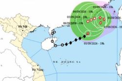 Bão số 5 di chuyển chậm dần, dự báo tồn tại nhiều ngày trên Biển Đông