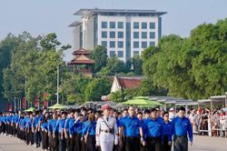 200 đoàn viên thanh niên tiêu biểu Thủ đô dự Lễ Thượng cờ tại Quảng trường Ba Đình