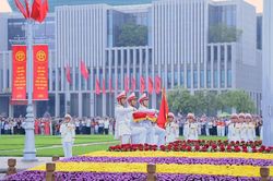 Hà Nội: 200 đoàn viên, thanh niên tiêu biểu dự Lễ Thượng cờ tại Quảng trường Ba Đình