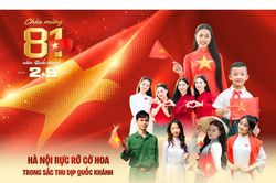 Hà Nội rực rỡ cờ hoa trong sắc thu dịp Quốc khánh