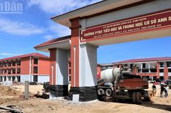 [Ảnh] Diện mạo ngôi trường nội trú liên cấp được chọn làm điểm cầu khai giảng tại Nghệ An