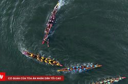 Sôi động những đường đua ghe trên sông Hương