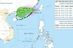 Bão số 5 có xu hướng di chuyển về đất liền ven biển Quảng Đông, Trung Quốc