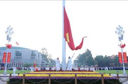 Trang nghiêm Lễ Thượng cờ mừng 81 năm Quốc khánh 2/9