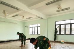 Gia Lai: Bộ đội Biên phòng tích cực hỗ trợ các trường vùng biên chuẩn bị khai giảng