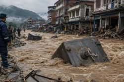 Lũ quét cuốn trôi két sắt của ít nhất 20 ngân hàng ở Nepal