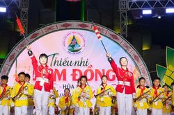 Đội Nghi lễ - Nhạc kèn Lâm Đồng đoạt giải Xuất sắc tại Liên hoan 'Tiếng kèn Đội ta'