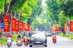 Sắc đỏ rực rỡ ngày Tết Độc lập