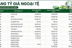 Tỷ giá ngoại tệ ngày 2/9: GBP gần 36.000 đồng, USD niêm yết tiền mặt 25.850 đồng