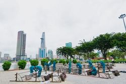 TPHCM: Trận địa pháo hoa sẵn sàng mừng Tết Độc lập