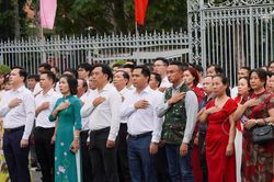 Xúc động lễ chào cờ tại Dinh Độc Lập ngày Quốc khánh 2/9