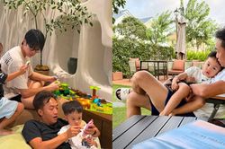 3 con nhà Cường Đô la tình cảm bên nhau trong ngày nghỉ lễ