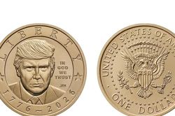 Mỹ phát hành đồng xu 1 USD có hình ông Trump