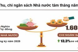 Thu ng&acirc;n s&aacute;ch vượt 2 triệu tỷ đồng sau 8 th&aacute;ng